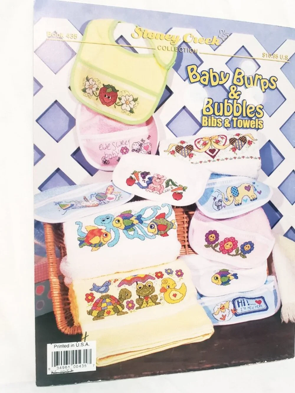 Baby Burps & Bubbles Bibs & Towels Cross Stitch Leaflet 435 Stoney Creek 2011